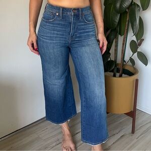 Madewell Wide Leg Crop High Rise Jeans